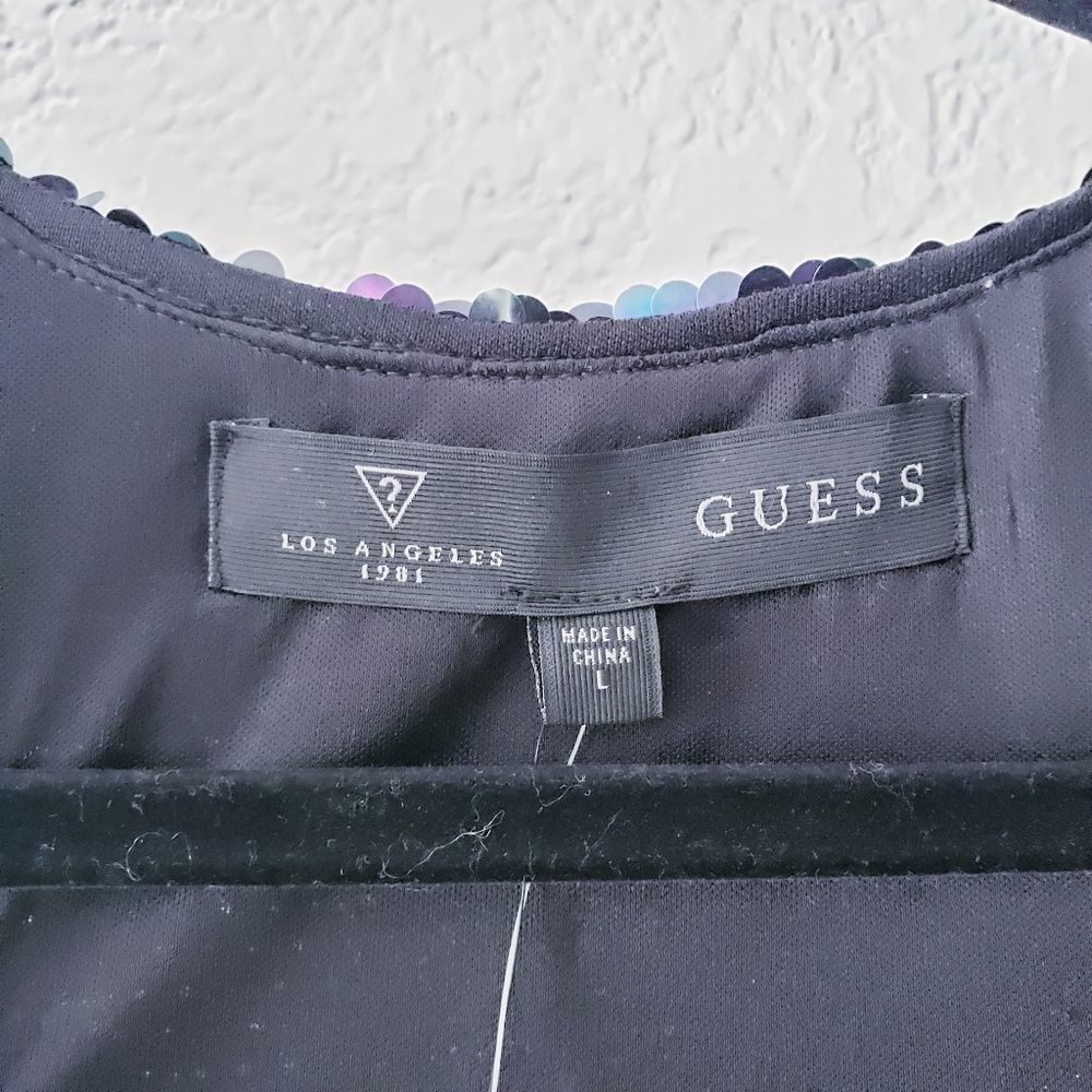 💥SOLD💥Guess Sleeveless Sequin Racerback Tank Top - Picture 8 of 11